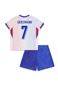 Fotbalové Dres Francie Antoine Griezmann #7 Dětské Venkovní Oblečení ME 2024 Krátký Rukáv (+ trenýrky)